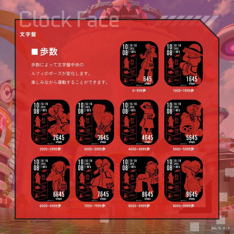 [CHINA STOCK] SmartWatch One Piece Garrack- Monkey D. Luffy Egghead