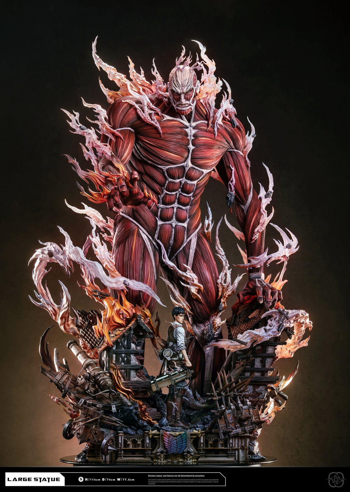 [PREVENTA] Titán Colosal- shingeki no kyojin- Estatua - Hertz Studio