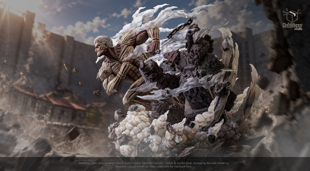 [PREVENTA] Titán Acorazado- Shingeki no Kyojin- Estatua - Model Power Studio