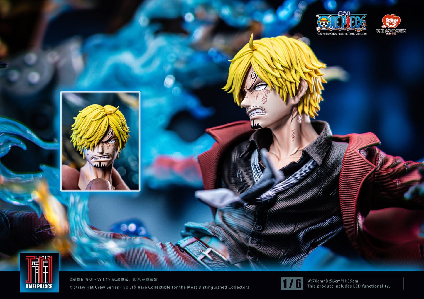 [PREVENTA] Sanji Vs Queen Statue JIMEI PALACE (Licenciada)