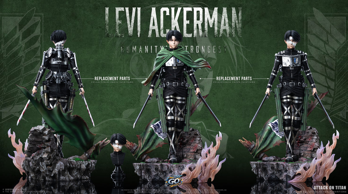 [PREVENTA] Levi Ackerman- Shingeki no Kyojin- Estatua 1/6 - Go Figure Studio