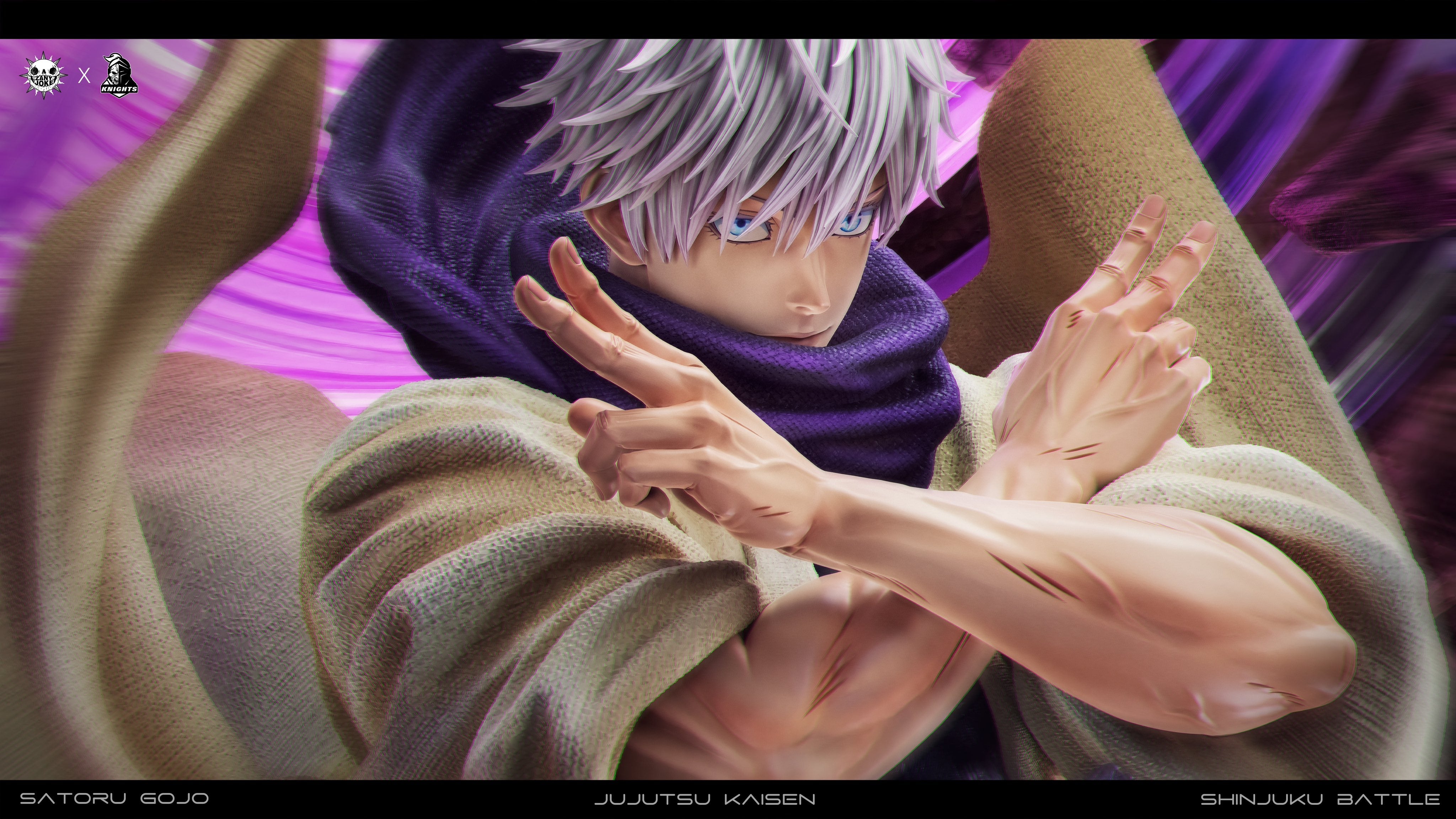 小物 Satoru PREVENTA] Temple X Zanyjoke Studios Gojō Satoru Estatua de Resina