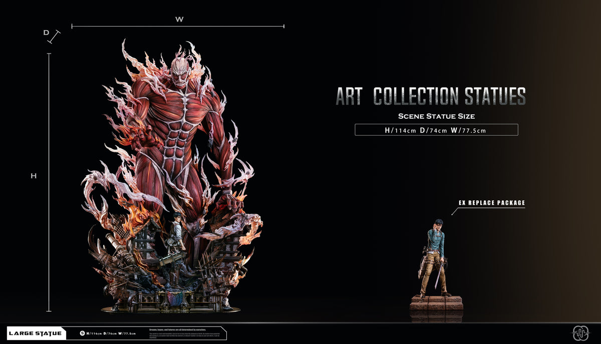 [PREVENTA] Titán Colosal- shingeki no kyojin- Estatua - Hertz Studio