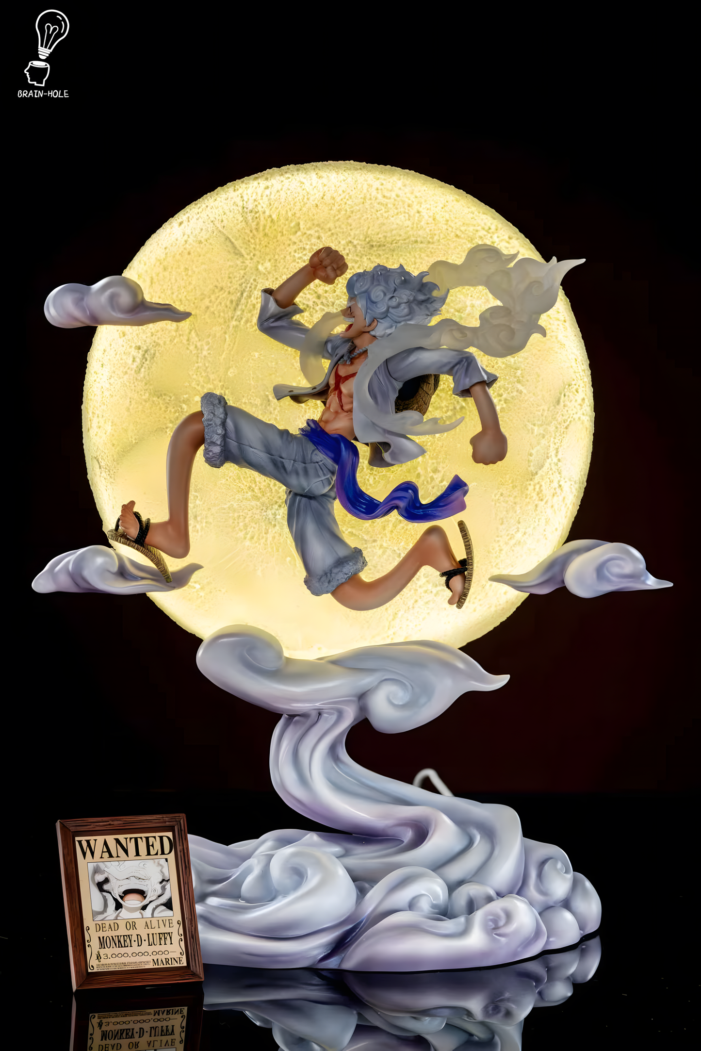 [STOCK] BrainHole Studio Luffy Gear 5 Lampara Estatua de Resina