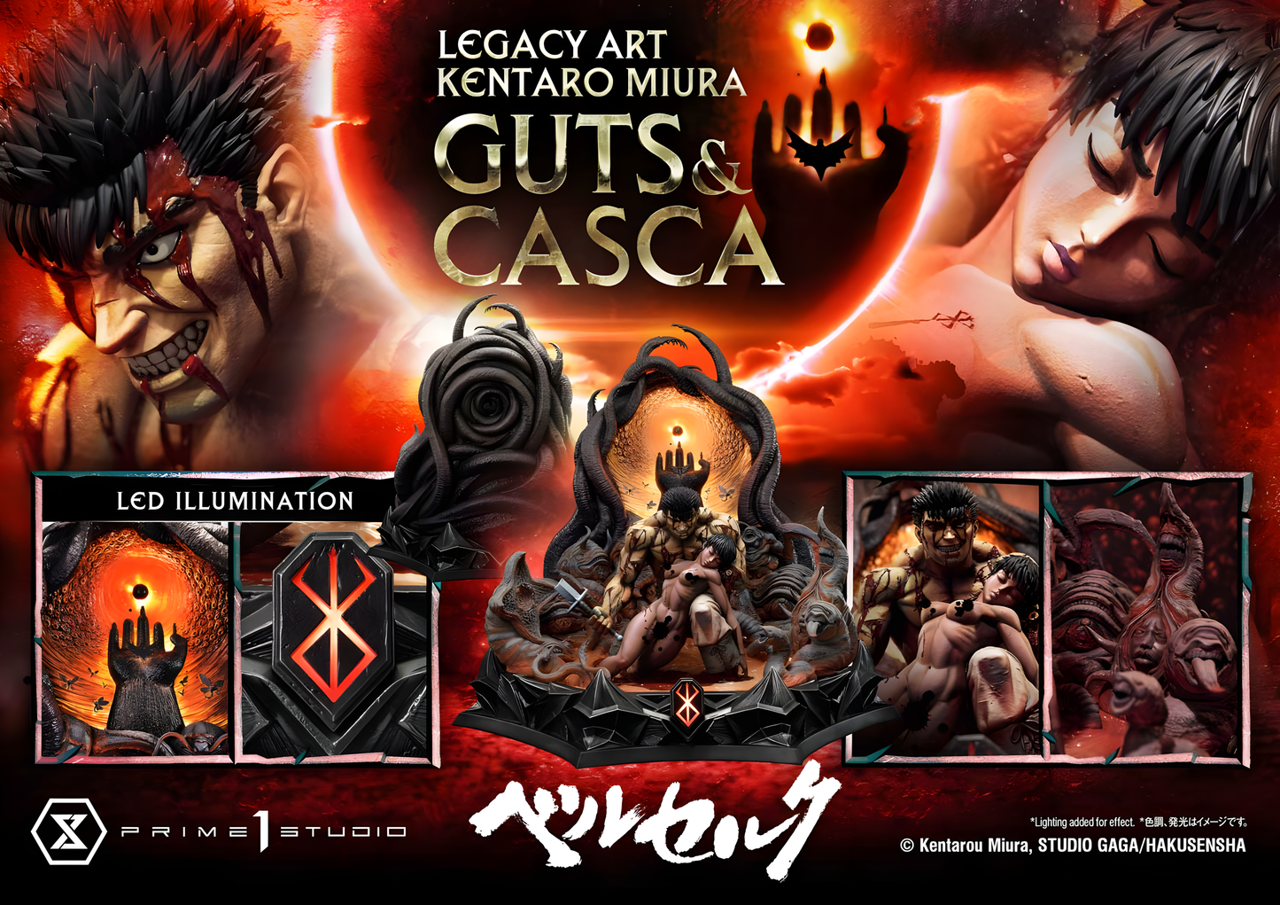 [PREVENTA] Prime 1 Studio Guts & Casca ~ Bonus Version Estatua Licenciada