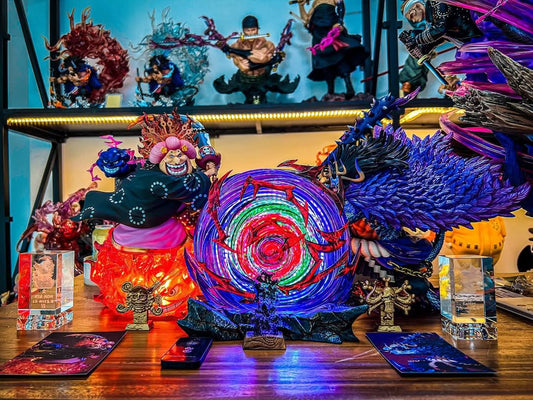 [STOCK OPEN BOX] LX Studio Kaido & Bigmom Hakai Estatua de Resina