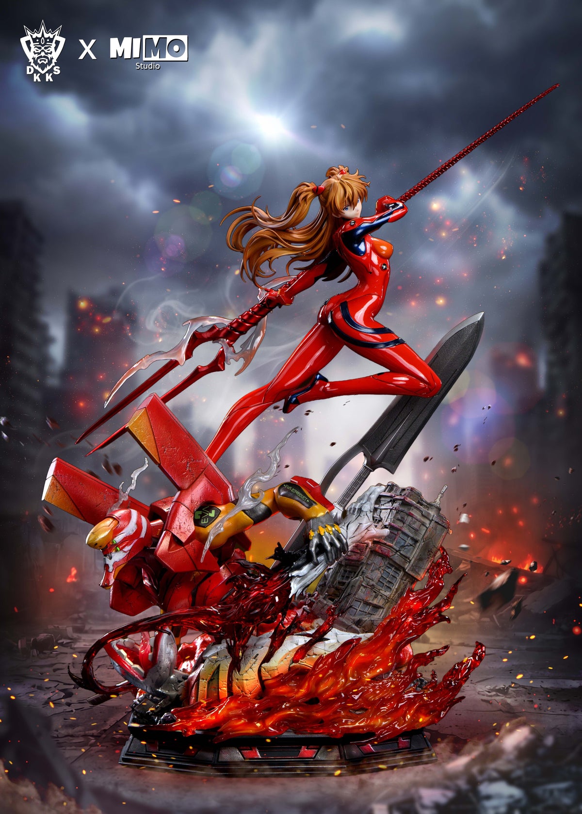 [PREVENTA] Asuka- Neon Genesis Evangelion - Estatua 1/6 - Dark King × MIMO Studio