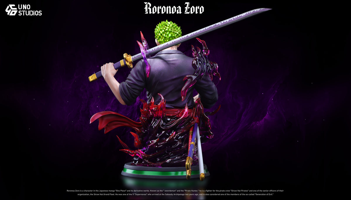 [PREVENTA] Roronoa Zoro- One piece- Estatua 1/4 Busto - Uno Studio