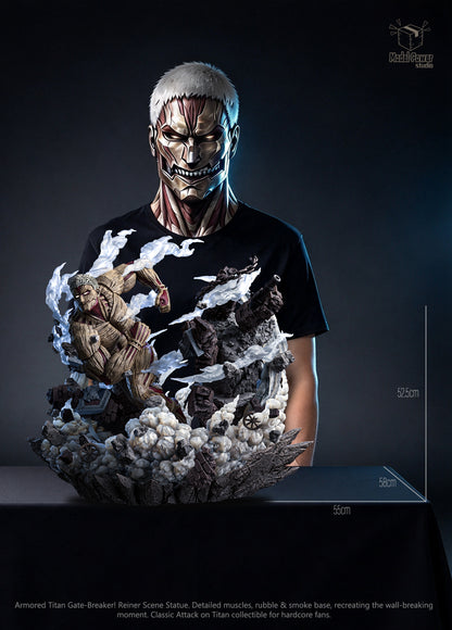 [PREVENTA] Titán Acorazado- Shingeki no Kyojin- Estatua - Model Power Studio