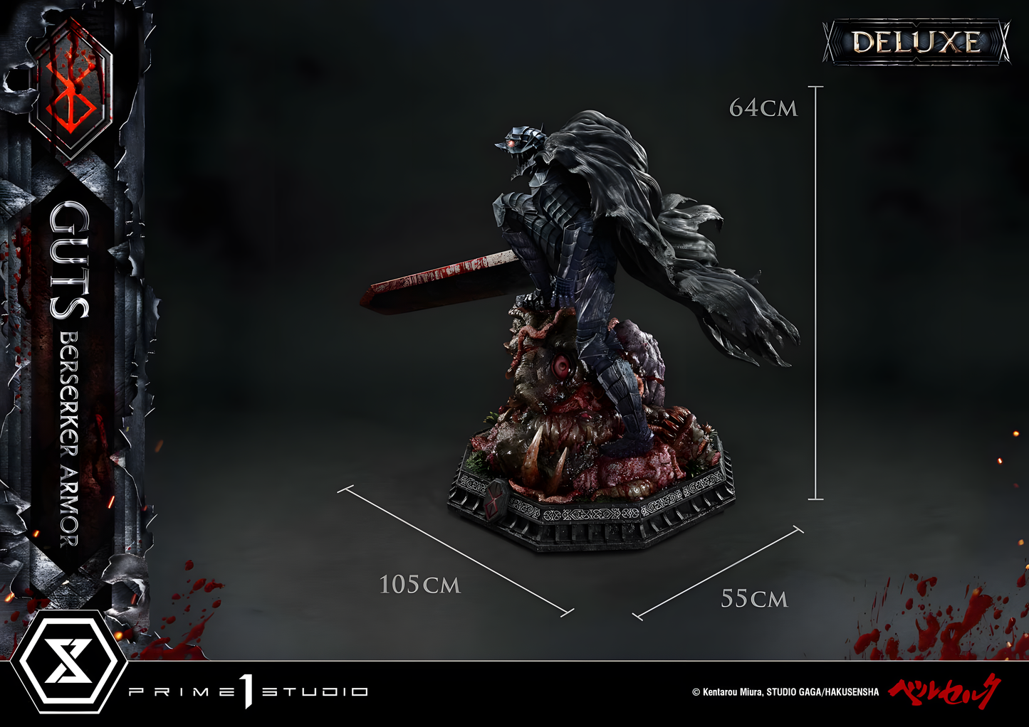 [PREVENTA] Prime 1 Studio Guts, Berserker Armor DX Bonus Version Estatua Licenciada