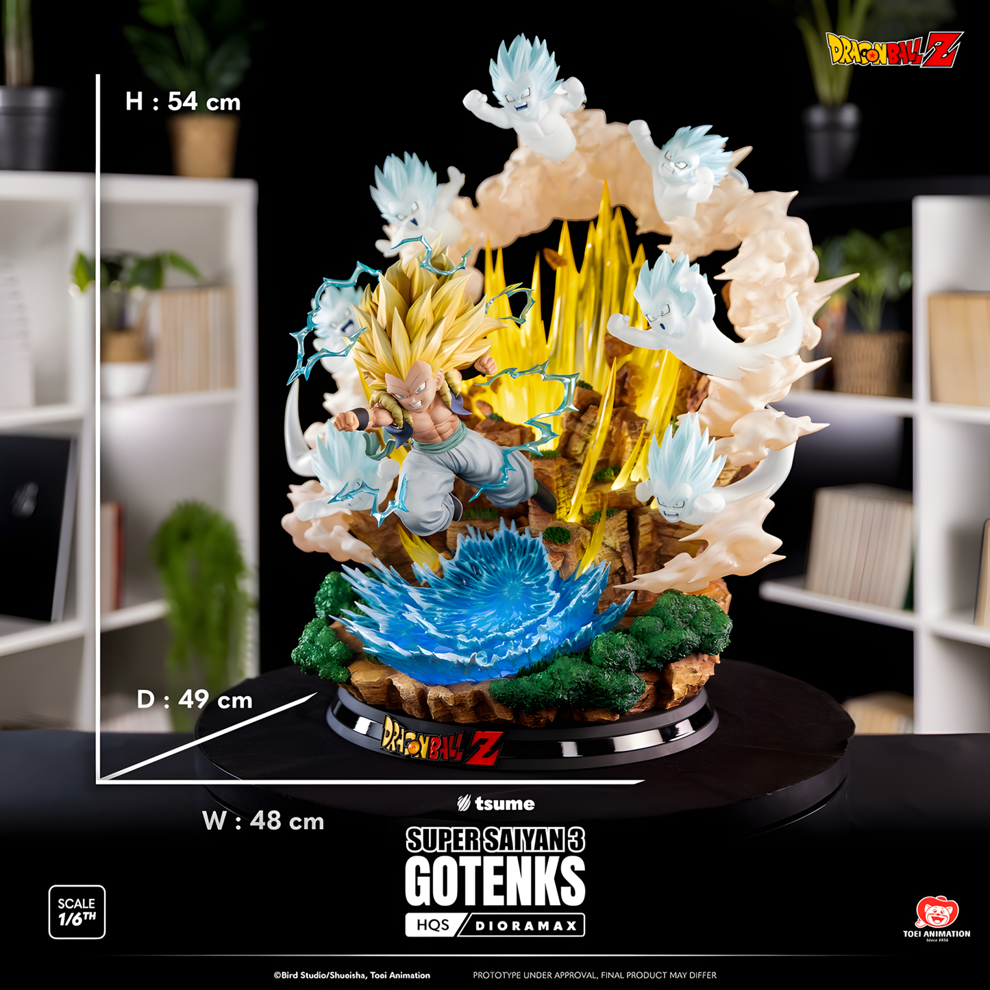 [PREVENTA] Tsume Art Studio Gotenks SSJ3 Estatua de Resina Licenciada