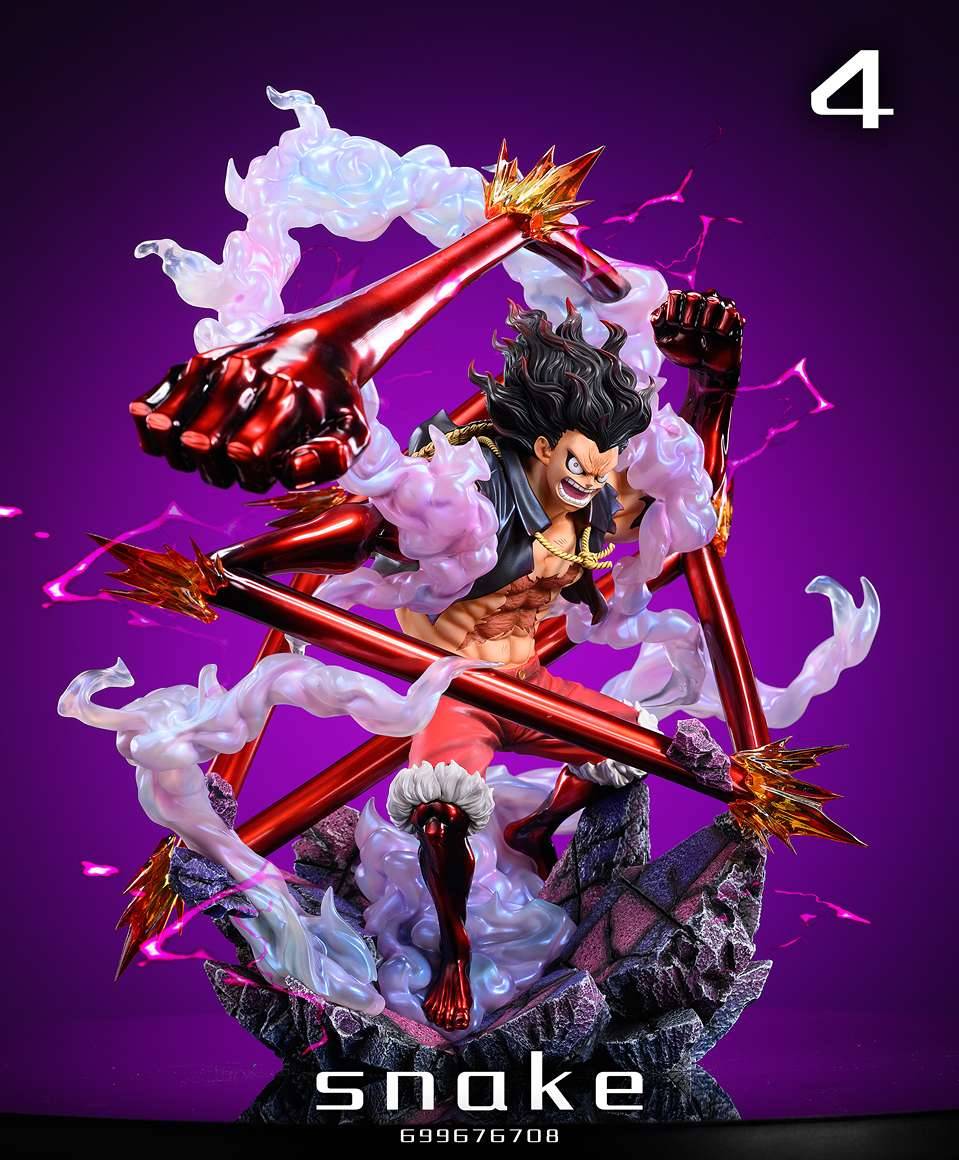 [STOCK OPEN BOX] LX Studio Luffy Gear 4 Snakeman Estatua de Resina
