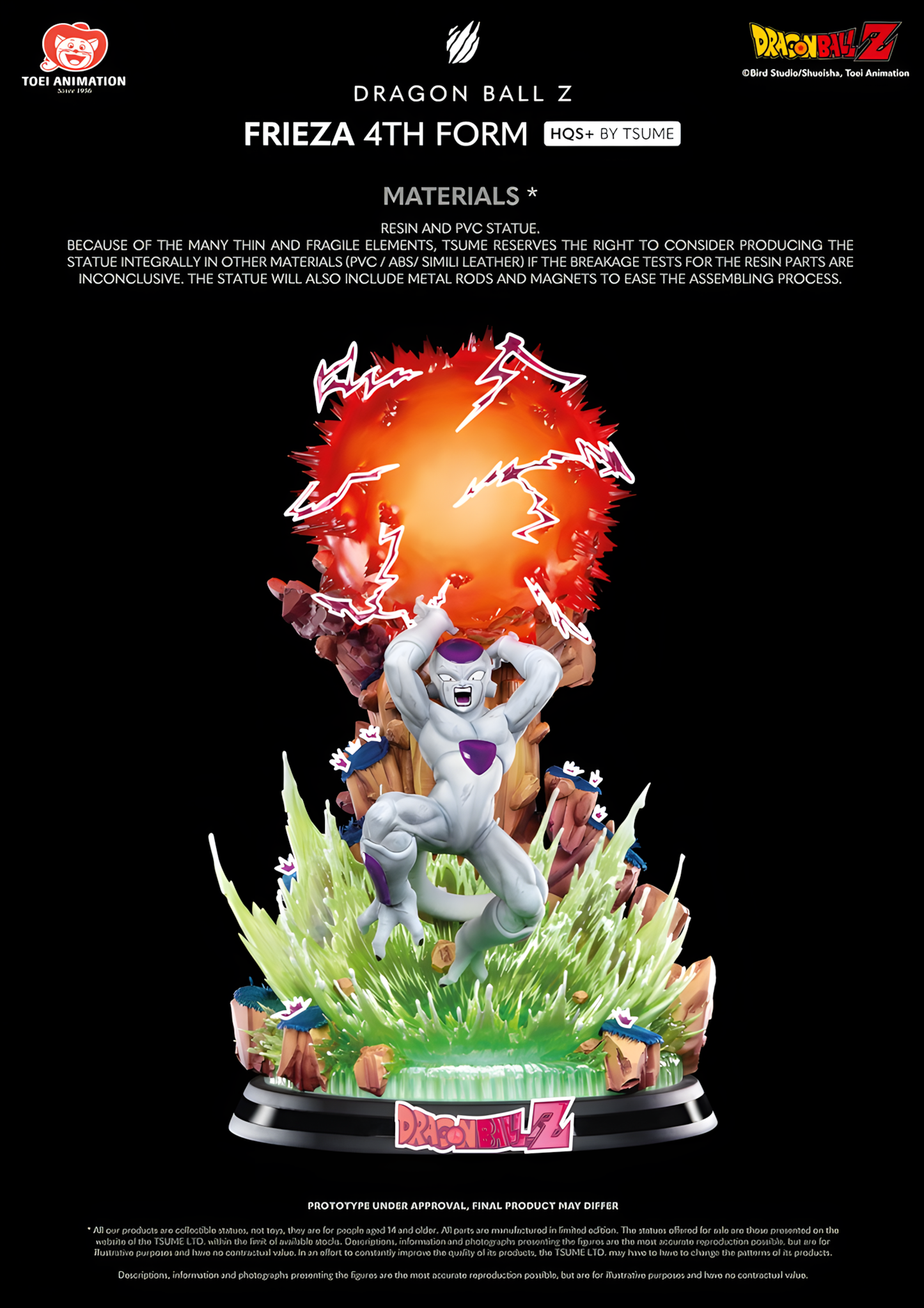 [PREVENTA] Tsume Art Studio Frieza 4th Form de Resina Licenciada