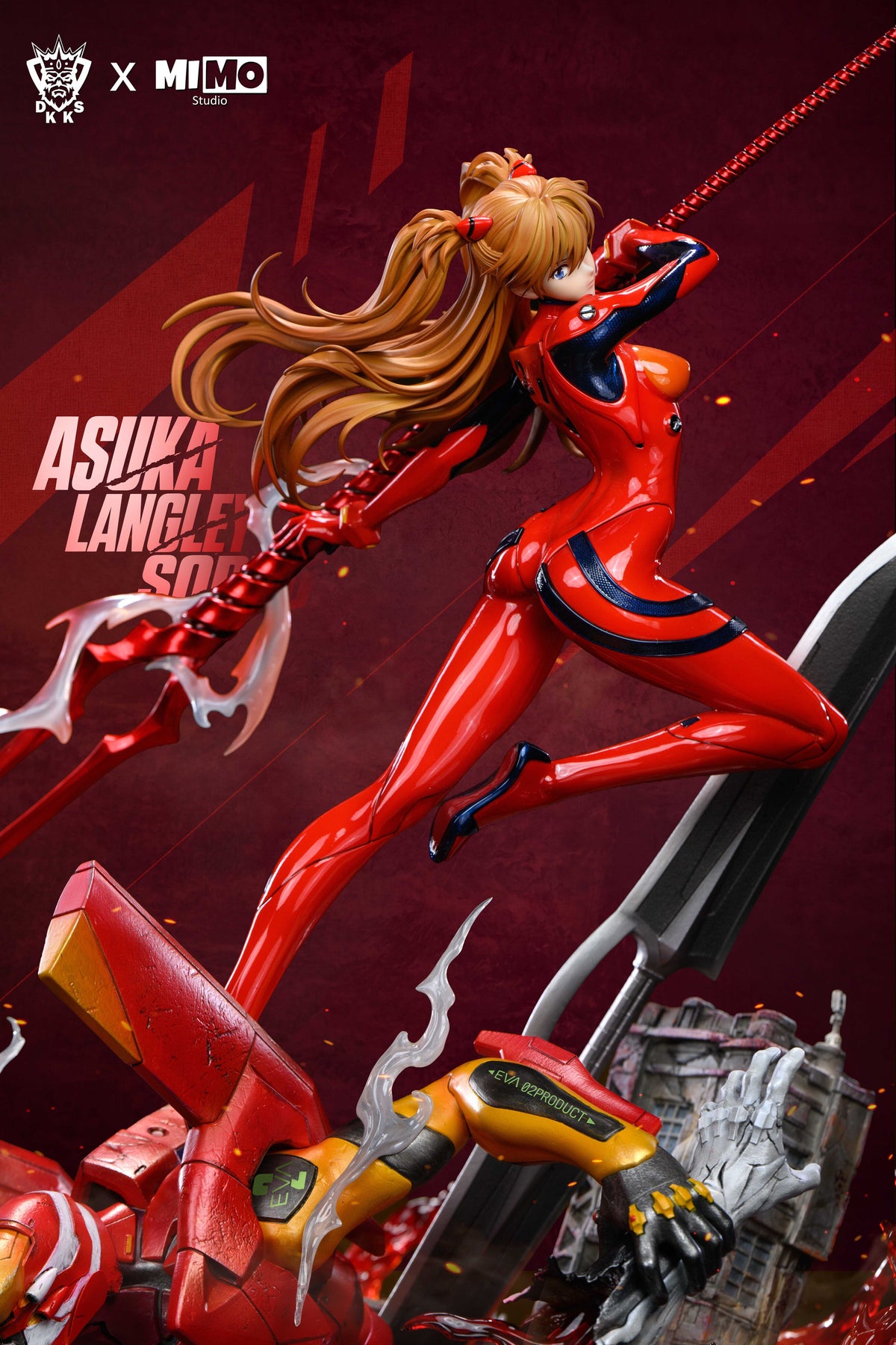 [PREVENTA] Asuka- Neon Genesis Evangelion - Estatua 1/6 - Dark King × MIMO Studio