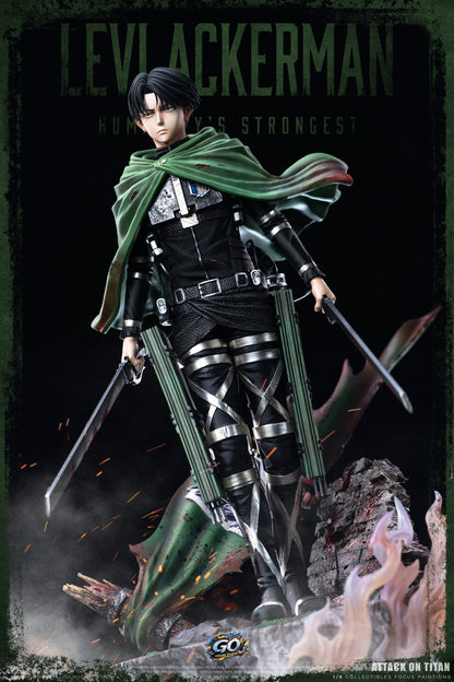 [PREVENTA] Levi Ackerman- Shingeki no Kyojin- Estatua 1/6 - Go Figure Studio