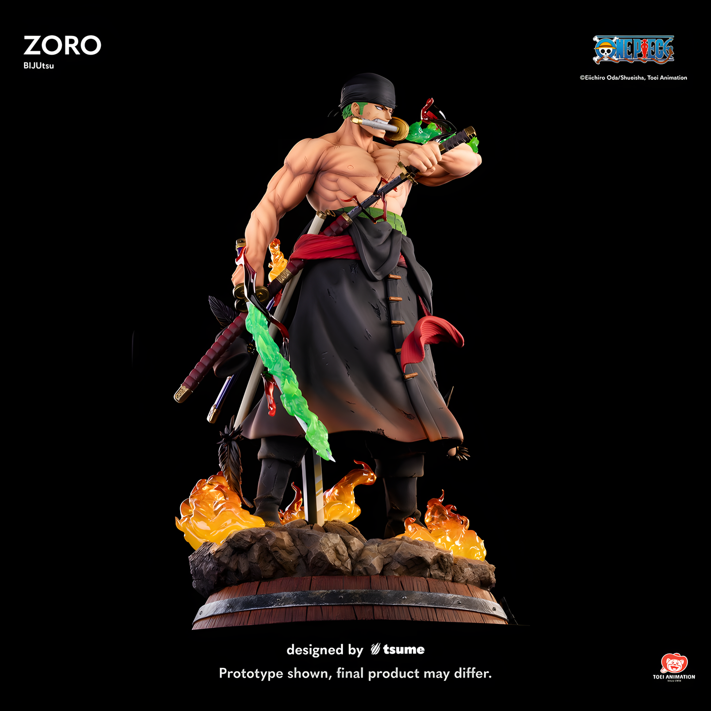 [PREVENTA] Tsume Art Studio Zoro Bijutsu 1/4 Estatua de Resina(Licenciada)