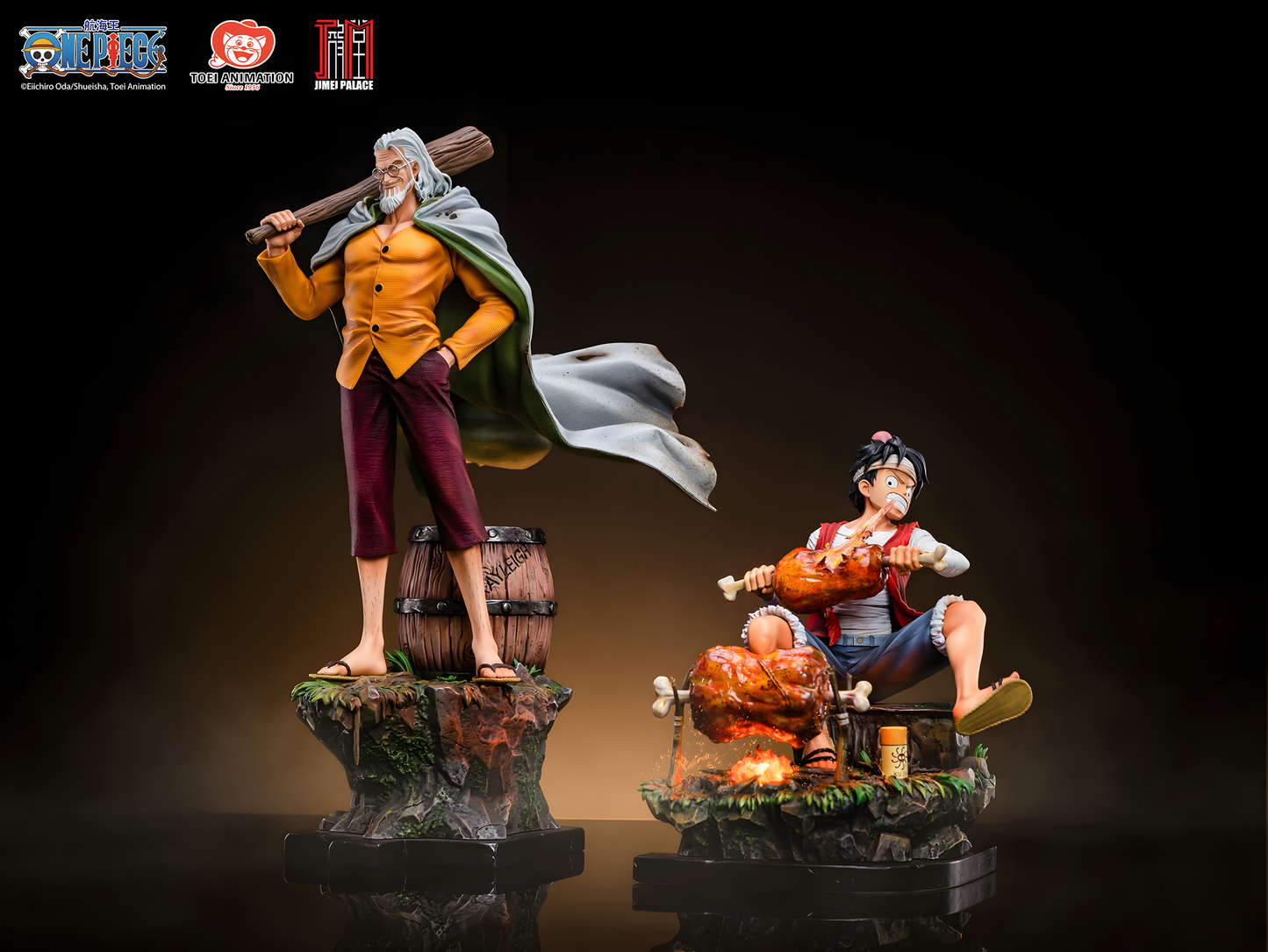 [STOCK OPEN BOX] Jimei Palace Rayleigh & Luffy Estatua licenciada
