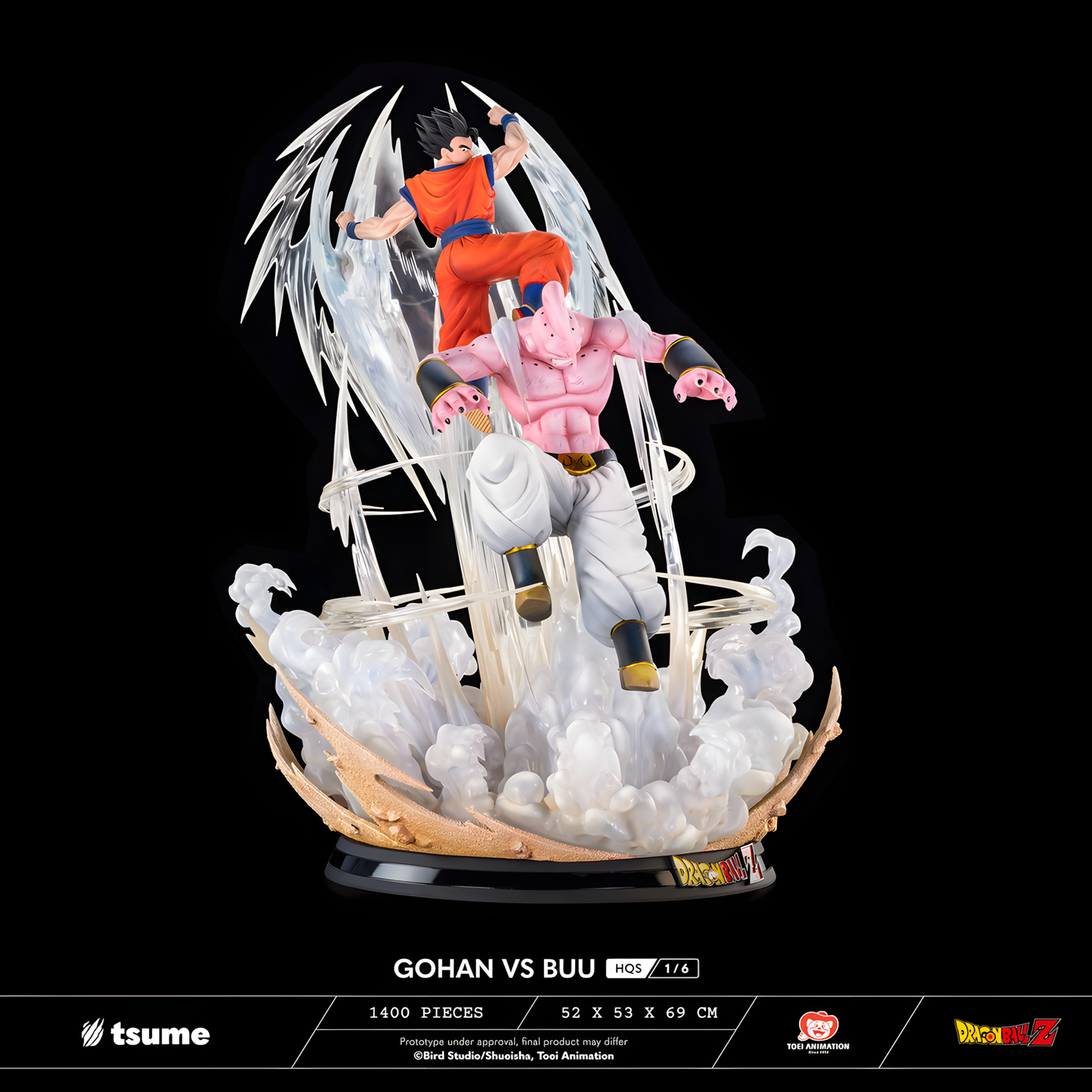 [PREVENTA] Tsume Art Studio Gohan vs Buu de Resina Licenciada
