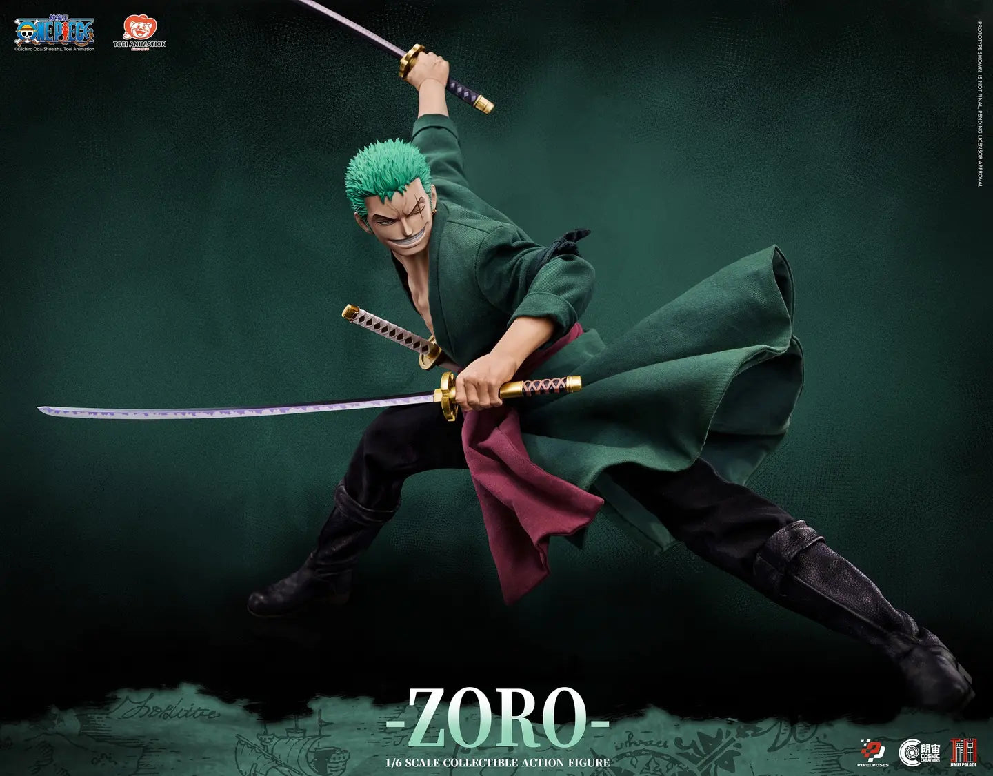 [PREVENTA] ONE PIECE Zoro Platinum Silicone Pixel Poses X Cosmic Creations X JIMEI PALACE Studio (Licenciada)