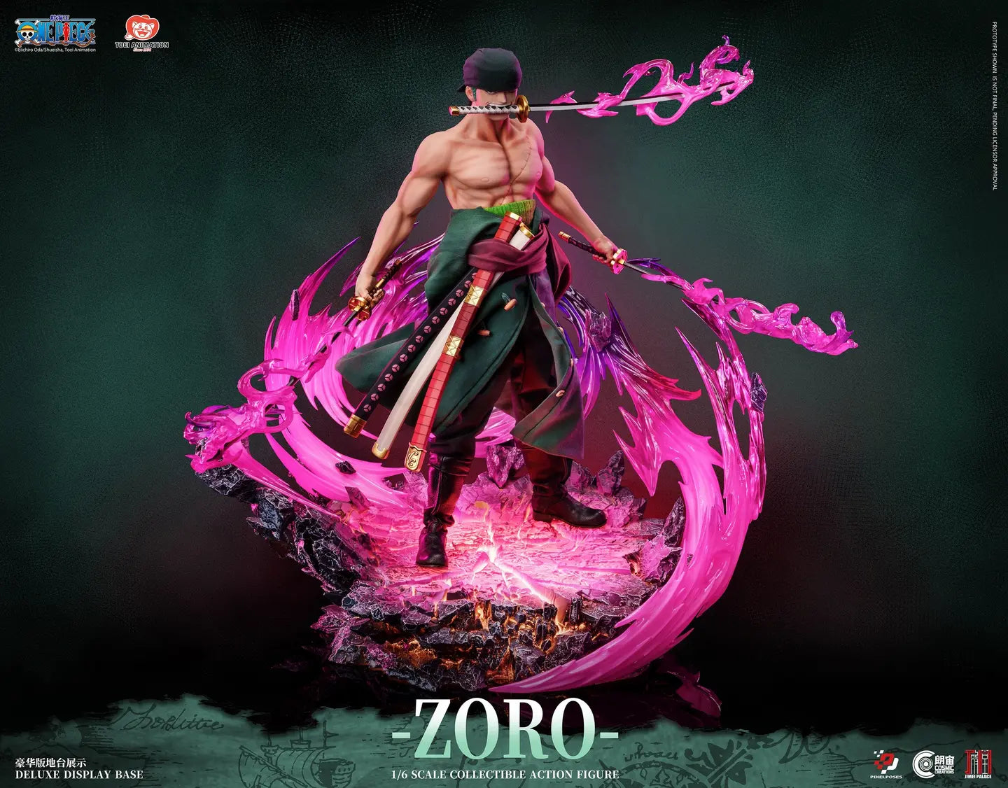 [PREVENTA] ONE PIECE Zoro Platinum Silicone Pixel Poses X Cosmic Creations X JIMEI PALACE Studio (Licenciada)