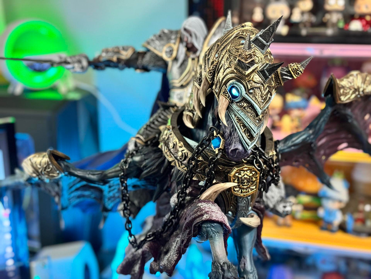 [CHINA STOCK] Lich King & Invencible Statue Hex Studio & Blizzard (Licenciada)