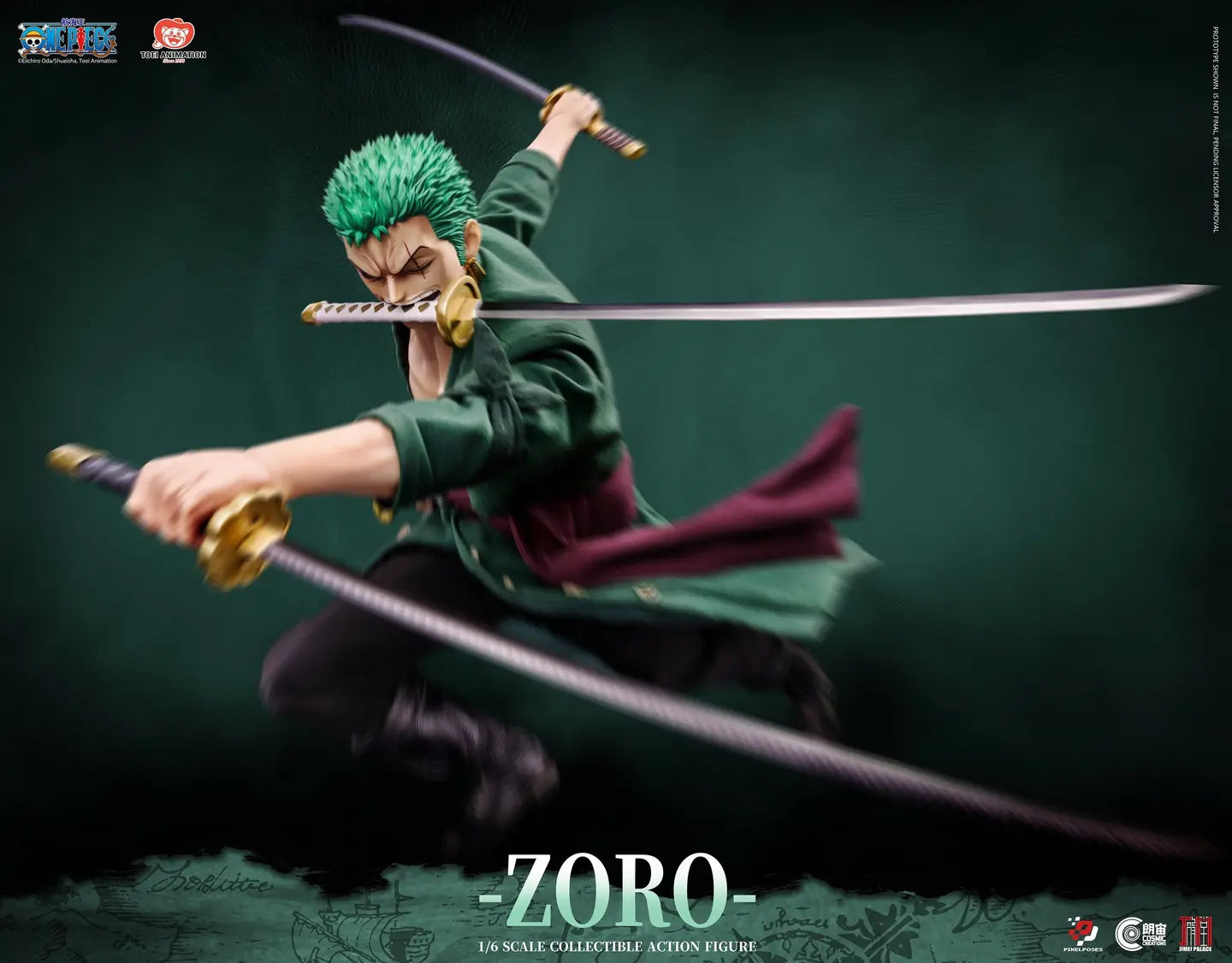 [PREVENTA] ONE PIECE Zoro Platinum Silicone Pixel Poses X Cosmic Creations X JIMEI PALACE Studio (Licenciada)