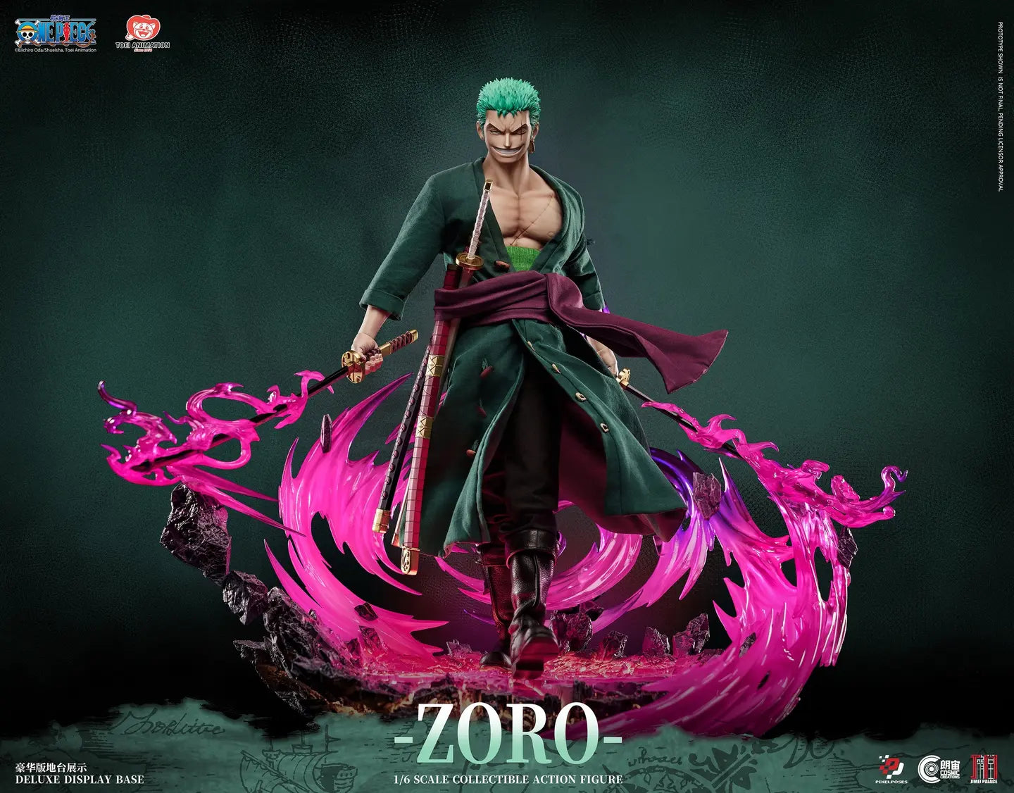 [PREVENTA] ONE PIECE Zoro Platinum Silicone Pixel Poses X Cosmic Creations X JIMEI PALACE Studio (Licenciada)