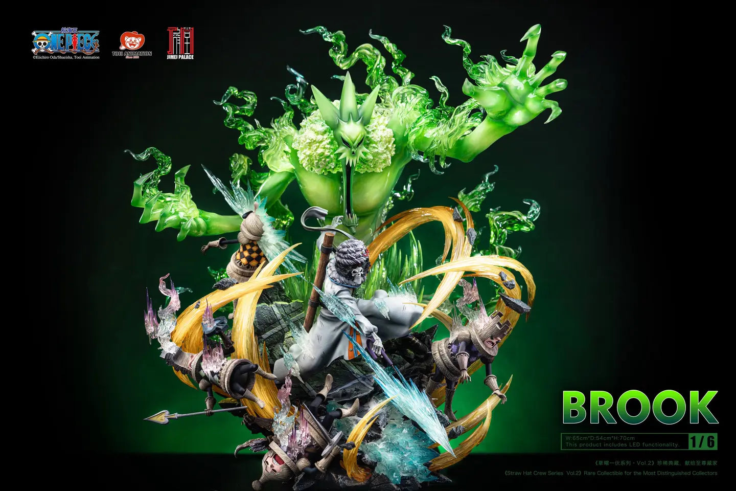 [PREVENTA] Brook Statue Straw Hats Pirates Vol.2 JIMEI PALACE (Licenciada)