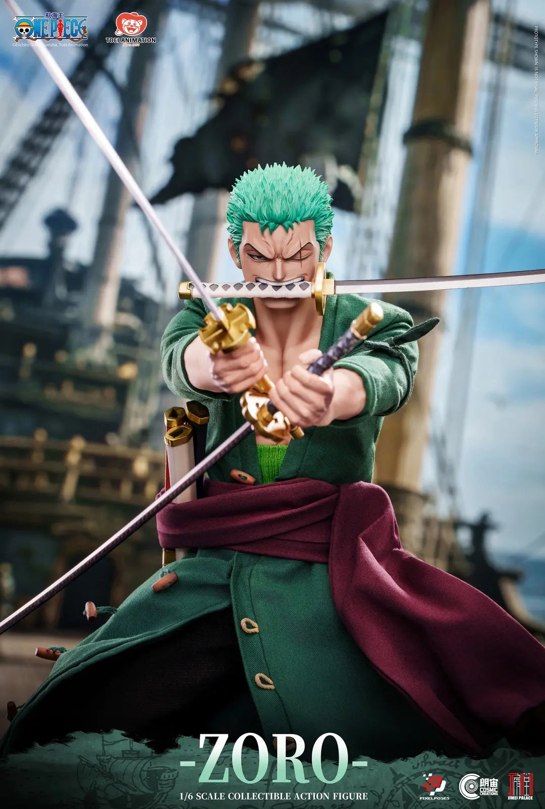 [PREVENTA] ONE PIECE Zoro Platinum Silicone Pixel Poses X Cosmic Creations X JIMEI PALACE Studio (Licenciada)