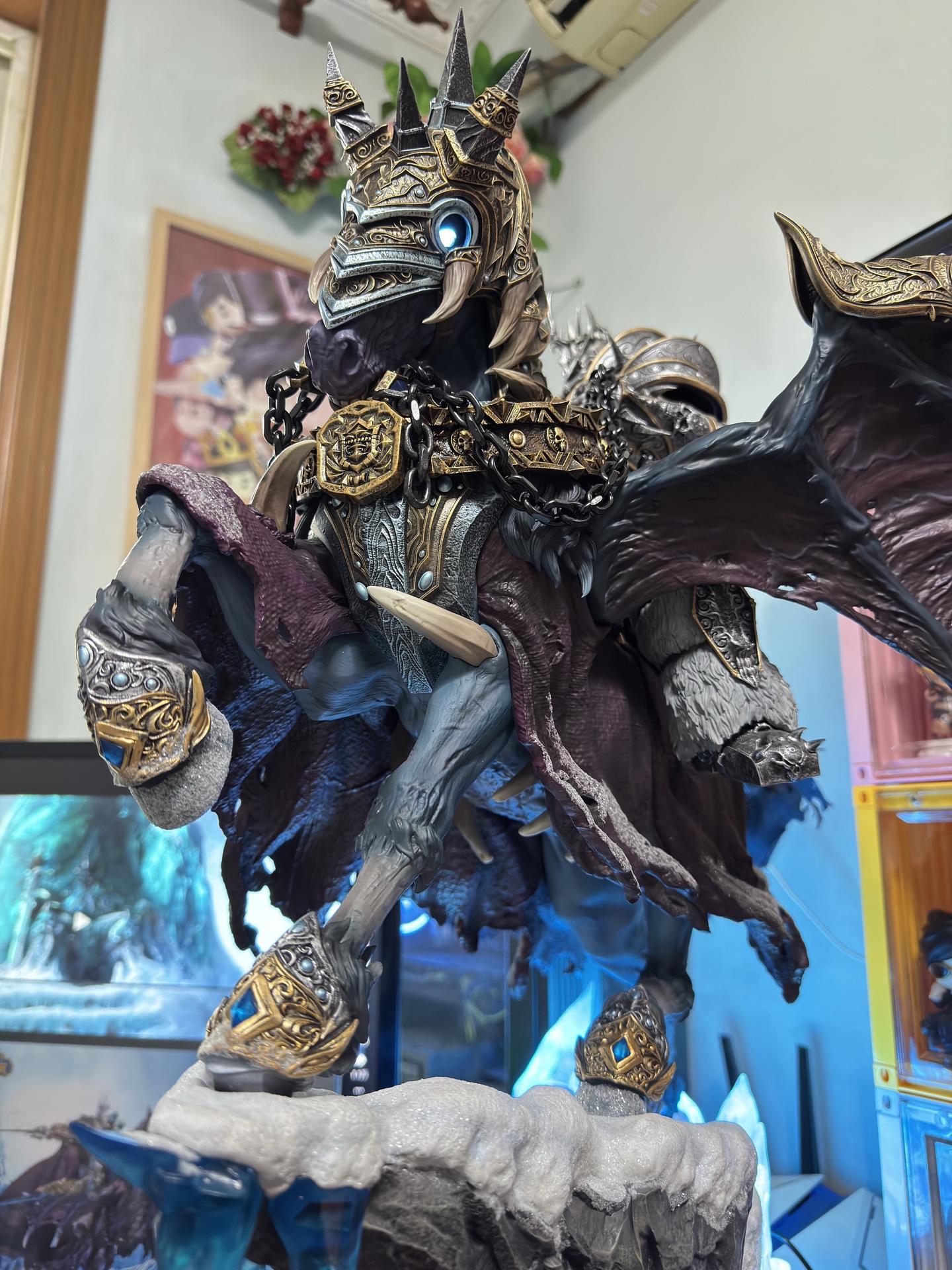 [CHINA STOCK] Lich King & Invencible Statue Hex Studio & Blizzard (Licenciada)