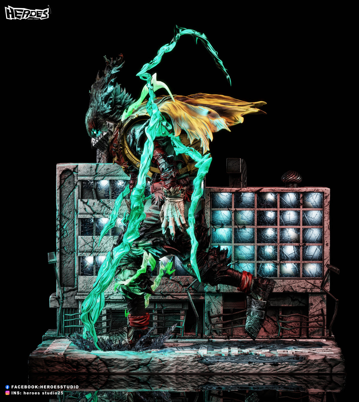 [PREVENTA] Dark Deku v1- My Hero Academia- Estatua 1/6- Heroes Studio