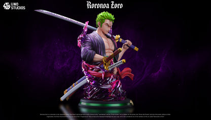 [PREVENTA] Roronoa Zoro- One piece- Estatua 1/4 Busto - Uno Studio