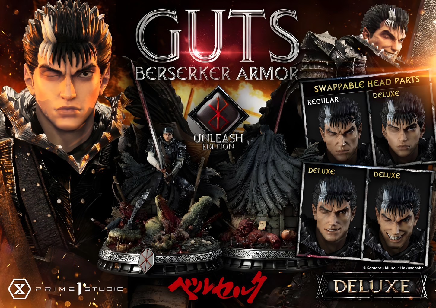[ENCARGO] Prime 1 Studio Guts Berserker Armor Unleash Edition ~ Deluxe Version Estatua Licenciada